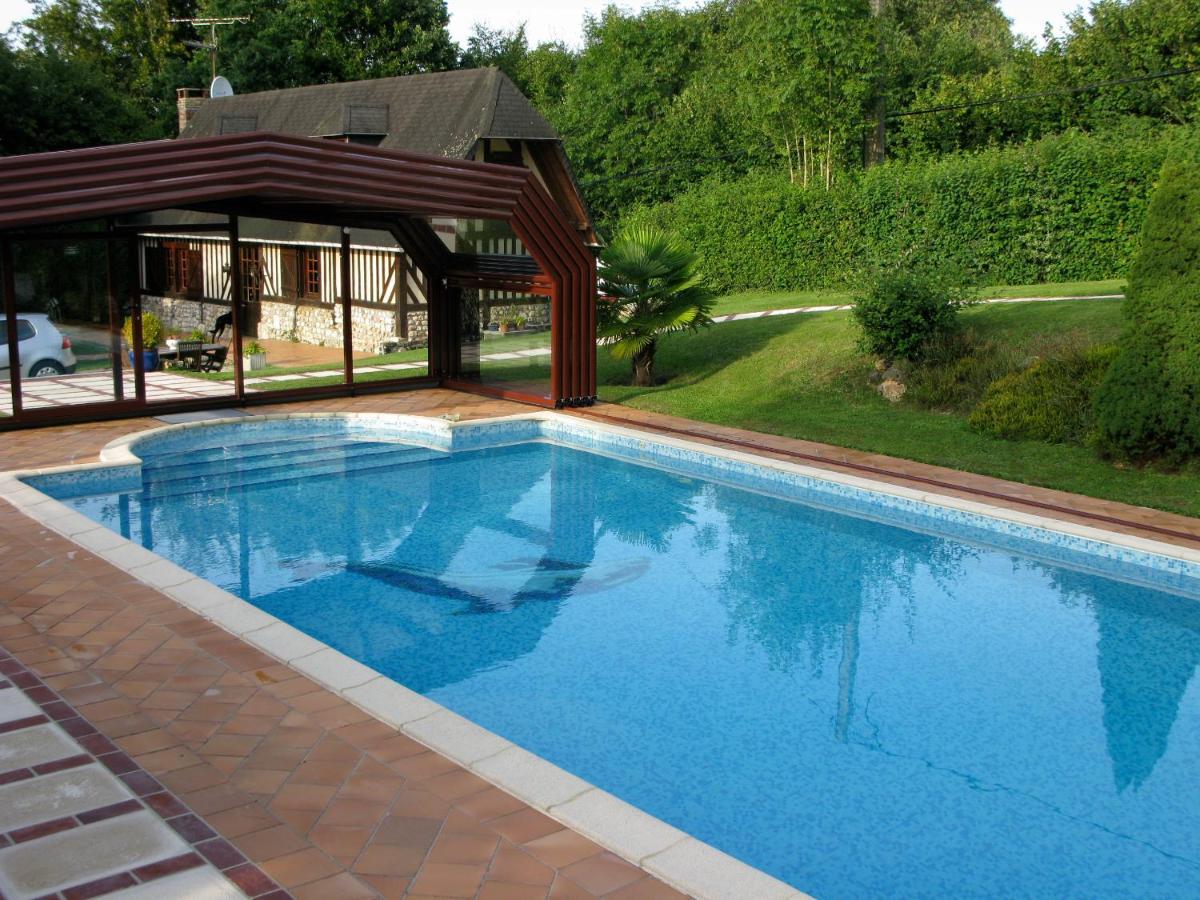 Maison Avec Piscine A Honfleur Villa Genneville Exterior foto